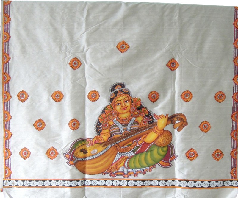 Saraswati Mural Saree